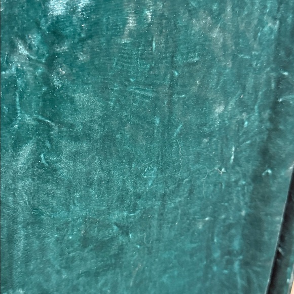 Cynthia Steffe Green Teal Eucalyptus Velvet Halter high Neck Dress - US 6 - Picture 4 of 5